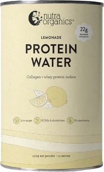 Nutra-Organics-Protein-Water-Lemonade-450g on sale