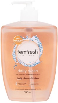 Femfresh-Intimate-Daily-Wash-600ml-Pump on sale