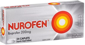 Nurofen+Ibuprofen+200mg+Pain+Relief+Caplets+24+Pack