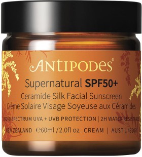 Antipodes+Supernatural+SPF50%2B+Ceramide+Silk+Facial+Sunscreen+60ml