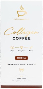 Beforeyouspeak-Glow-Collagen-Coffee-Mocha-30-x-65g on sale