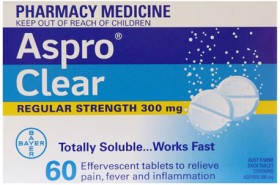 Aspro+Clear+Regular+Strength+Pain+Relief+60+Soluble+Tablets