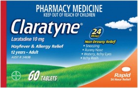 Claratyne+Hayfever+Allergy+Relief+Non+Drowsy+60+Tablets