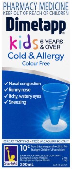 Dimetapp+Kids+6%2B+Years+Cold+%26amp%3B+Allergy+Colour+Free+200ml