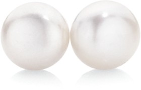 9ct+Gold+Cultured+Fresh+Water+Pearl+Stud+Earrings