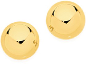 9ct-Gold-4mm-Ball-Stud-Earrings on sale