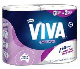 Viva-Double-Length-Paper-Towel-2-Pack-Selected-Varieties on sale