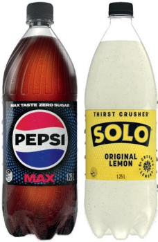Pepsi+or+Solo+1.25+Litre+Selected+Varieties