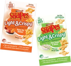 NEW+Arnott%26rsquo%3Bs+Shapes+Light+%26amp%3B+Crispy+120g+Selected+Varieties