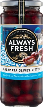 Always-Fresh-Pitted-Kalamata-Olives-425g on sale