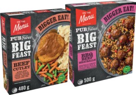 On-The-Menu-Pub-Faves-Big-Feast-Frozen-Meal-480500g-Selected-Varieties on sale