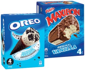 Peters-Maxibon-Oreo-or-Nestl-Kit-Kat-Ice-Cream-4-Pack-Selected-Varieties on sale