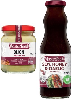 MasterFoods+Marinade+375g+or+Mustard+170%E2%80%91175g+Selected+Varieties