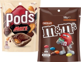 MMs-120180g-Pods-160g-or-Maltesers-120140g-Share-Pack-Selected-Varieties on sale