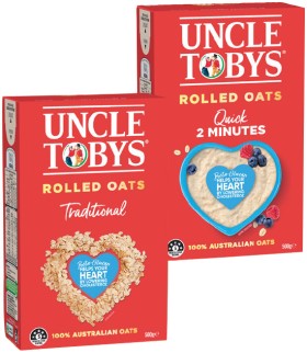 Uncle+Tobys+Traditional+or+Quick+Rolled+Oats+500g