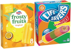 Peters-Frosty-Fruits-or-Life-Savers-8-Pack-Selected-Varieties on sale