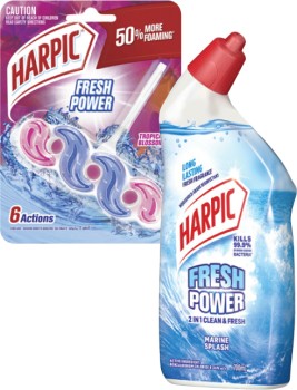 Harpic+Fresh+Power+Liquid+700mL+or+In+The+Bowl+Toilet+Cleaner+39g