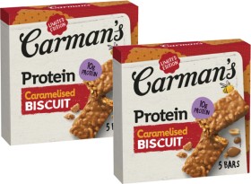 NEW-Carmans-Protein-Caramelised-Biscuit-Bars-200g on sale