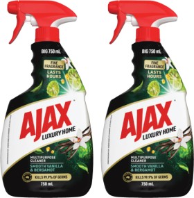 NEW+Ajax+Luxury+Home+Multipurpose+Cleaner+Smooth+Vanilla+%26amp%3B+Bergamot+750mL