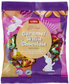 Coles+Easter+Caramel+White+Chocolate+Mini+Eggs+120g
