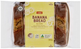 Coles-Banana-Bread-or-Cake-Slices-5-Pack-500g on sale