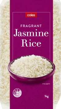 Coles-Jasmine-Rice-1kg on sale