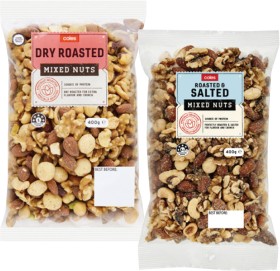 Coles+Dry+Roasted+or+Roasted+%26amp%3B+Salted+Mixed+Nuts+400g+Pack
