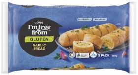 Coles+I%26%23039%3Bm+Free+From+Gluten+Frozen+Garlic+Bread+2+Pack+400g