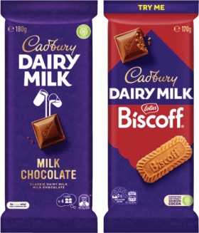 Cadbury-Dairy-Milk-Block-Chocolate-160g-190g on sale