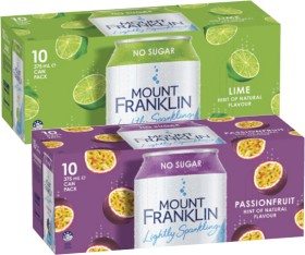 Mt+Franklin+Lightly+Sparkling+Water+10x375mL