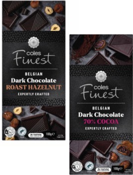 Coles+Finest+Belgian+Dark+Block+Chocolate+100g