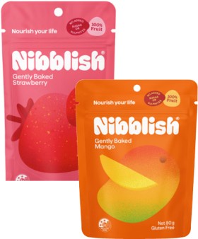Nibblish-Gently-Baked-Fruits-80g on sale