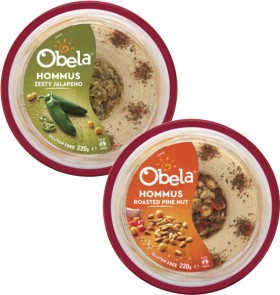 Obela+Garnished+Hommus+Dip+220g