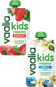 Vaalia-Probiotics-Kids-Yoghurt-Pouch-140g on sale