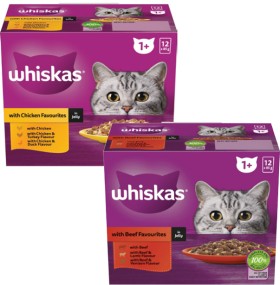 Whiskas-Favourites-Cat-Food-12x85g on sale