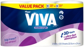 Viva+Double+Length+Paper+Towel+3+Pack