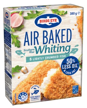 Birds-Eye-Air-Baked-Crumbed-Fish-250380g-Selected-Varieties on sale