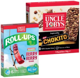 Uncle-Tobys-Roll-Ups-6-Pack-or-Muesli-Bars-56-Pack-Selected-Varieties on sale