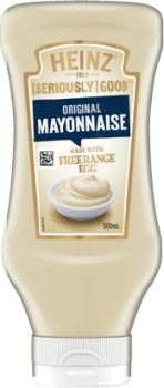 Heinz+Seriously+Good+Mayonnaise+or+Aioli+Squeezy+500mL+Selected+Varieties