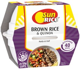 SunRice-Brown-Rice-Quinoa-Microwave-Rice-Cup-2x125g-Selected-Varieties on sale