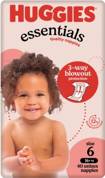 Huggies-Essentials-Nappies-Size-6-40-Pack on sale