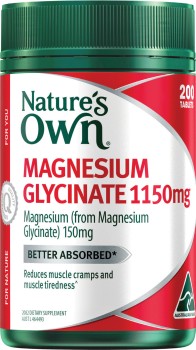Natures-Own-Magnesium-Glycinate-1150mg-200-Tablets on sale