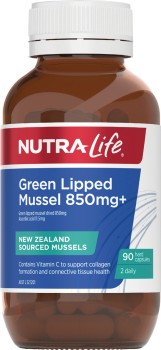 Nutra-Life-Green-Lipped-Mussel-850mg-90-Capsules on sale