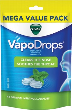 Vicks-VapoDrops-Original-Menthol-42-Lozenges on sale