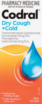 Codral+Dry+Cough+%2B+Cold+Berry+Flavour+200mL%2A