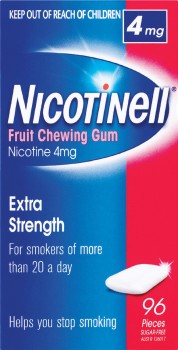 Nicotinell+Fruit+Chewing+Gum+4mg+96+Pack%2A