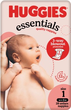 Huggies+Essentials+Nappy+Newborn+28+Pack