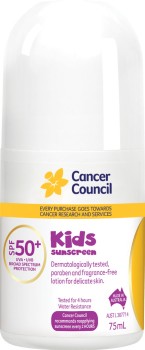 Cancer-Council-Kids-Roll-On-SPF50-75mL on sale