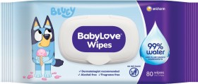Babylove+Baby+Water+Wipes+80+Pack