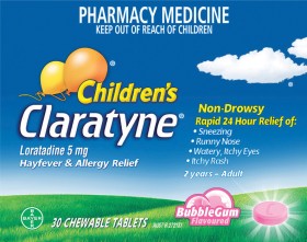 Claratyne-Childrens-Bubble-Gum-Flavour-Chewable-30-Tablets on sale